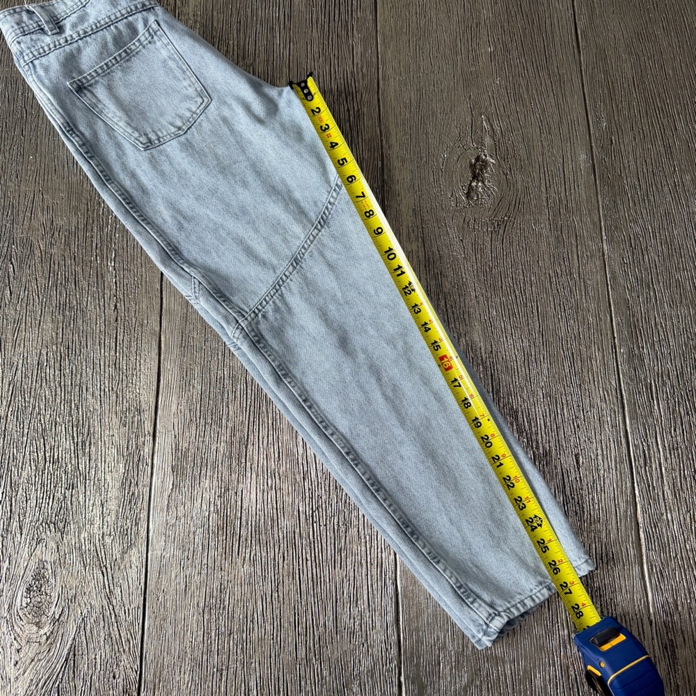 IRO Thenay Carrot-fit Jeans In Blue Grey Size 38 - Medium MSRP $395 - Picture 6 of 8